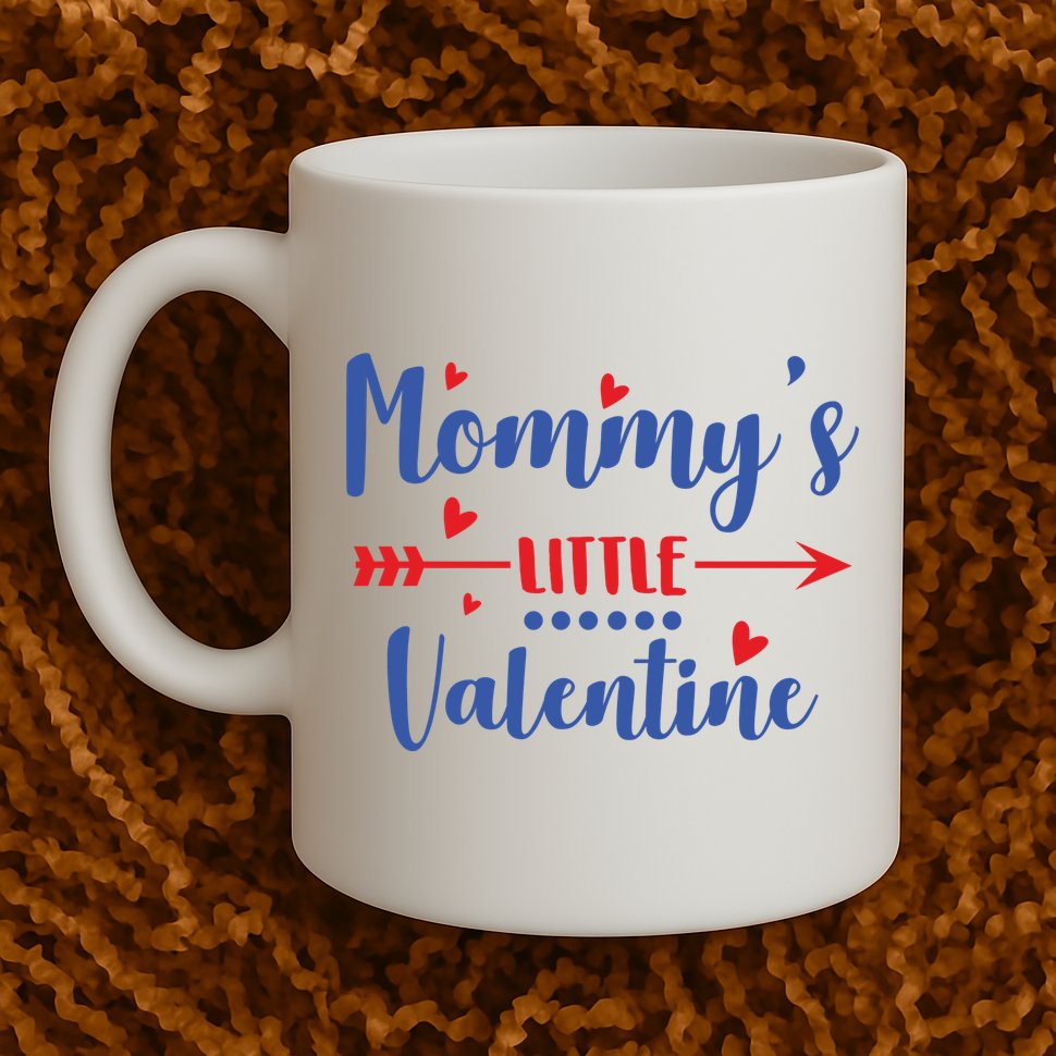 Mommy's Little Valentine Cute Holiday Mug