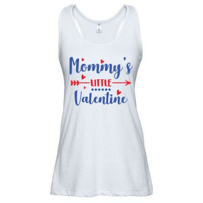 Mommy's Little Valentine Cute Holiday Ladies Essential Flowy Tank
