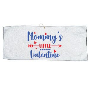 Mommy's Little Valentine Cute Holiday Large Microfiber Waffle Golf Towel