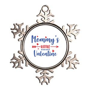 Mommy's Little Valentine Cute Holiday Metallic Star Ornament