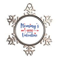 Mommy's Little Valentine Cute Holiday Metallic Star Ornament