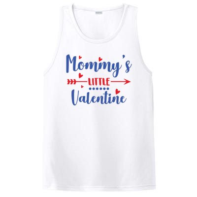 Mommy's Little Valentine Cute Holiday PosiCharge Competitor Tank