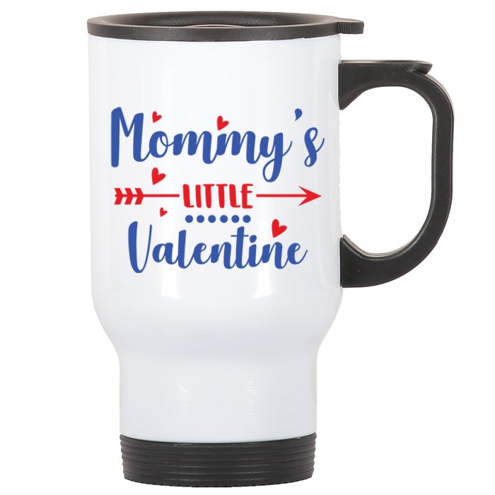 Mommy's Little Valentine Cute Holiday Stainless Steel Travel Mug