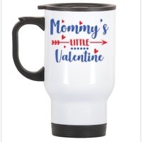 Mommy's Little Valentine Cute Holiday Stainless Steel Travel Mug