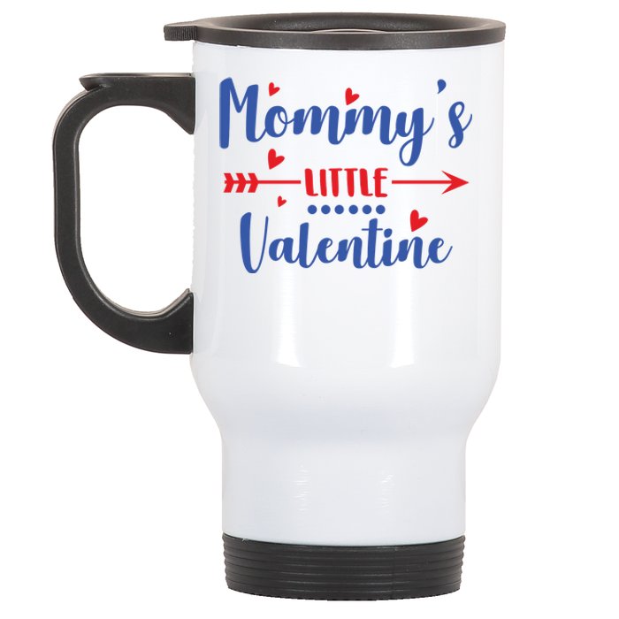 Mommy's Little Valentine Cute Holiday Stainless Steel Travel Mug