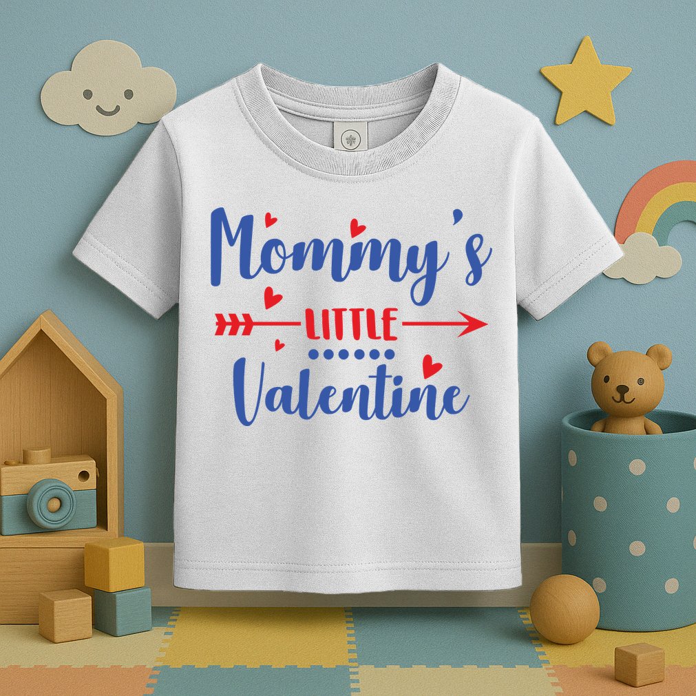 Mommy's Little Valentine Cute Holiday Toddler T-Shirt