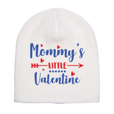 Mommy's Little Valentine Cute Holiday Short Acrylic Beanie