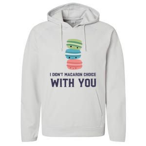 Macaroon Lovers Valentine's Day Gift Performance Fleece Hoodie