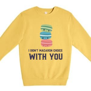 Macaroon Lovers Valentine's Day Gift Premium Crewneck Sweatshirt