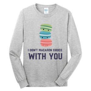 Macaroon Lovers Valentine's Day Gift Tall Long Sleeve T-Shirt