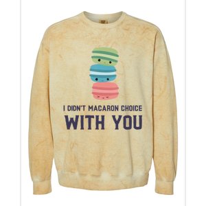 Macaroon Lovers Valentine's Day Gift Colorblast Crewneck Sweatshirt