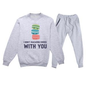 Macaroon Lovers Valentine's Day Gift Premium Crewneck Sweatsuit Set