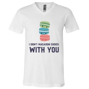 Macaroon Lovers Valentine's Day Gift V-Neck T-Shirt