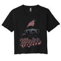 Major League Vintage Women's Crop Top Tee