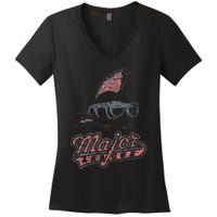 Major League Vintage Women's V-Neck T-Shirt