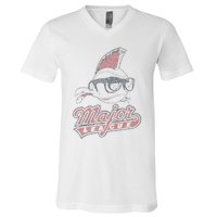 Major League Vintage Logo V-Neck T-Shirt