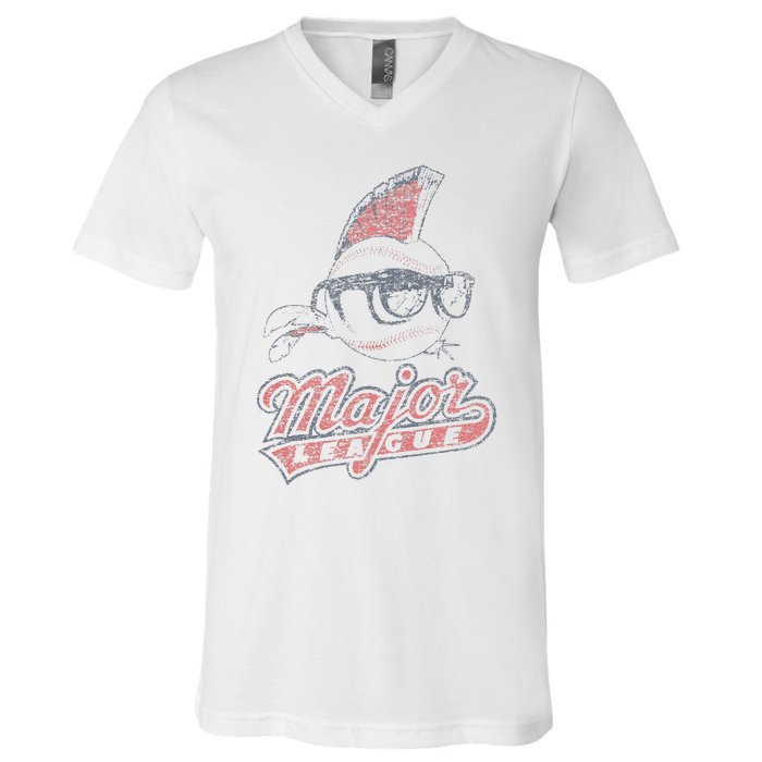 Major League Vintage Logo V-Neck T-Shirt