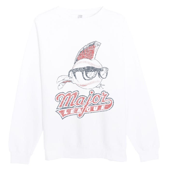 Major League Vintage Logo Premium Crewneck Sweatshirt