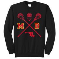 Maryland Lacrosse Vintage Md Lax Weathered Sweatshirt