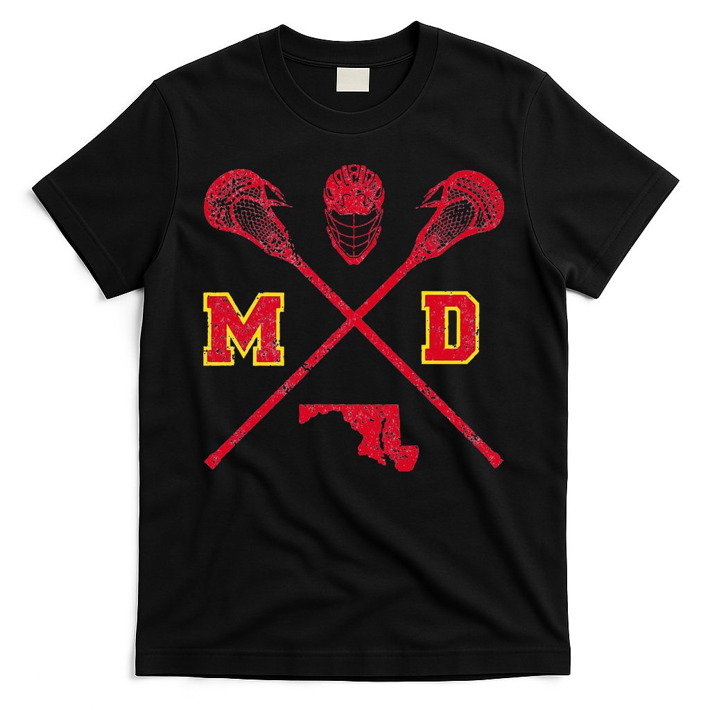 Maryland Lacrosse Vintage Md Lax Weathered T-Shirt