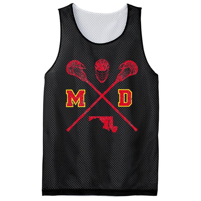 Maryland Lacrosse Vintage Md Lax Weathered Mesh Reversible Basketball Jersey Tank