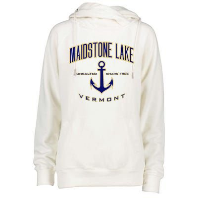 Maidstone Lake Vt Womens Funnel Neck Pullover Hood