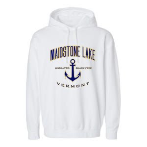 Maidstone Lake Vt Garment-Dyed Fleece Hoodie