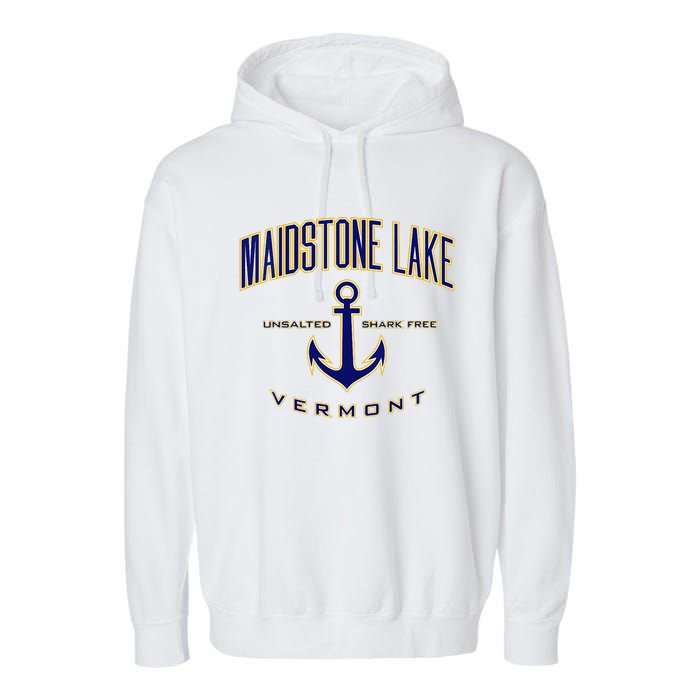 Maidstone Lake Vt Garment-Dyed Fleece Hoodie