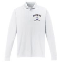 Maidstone Lake Vt Performance Long Sleeve Polo