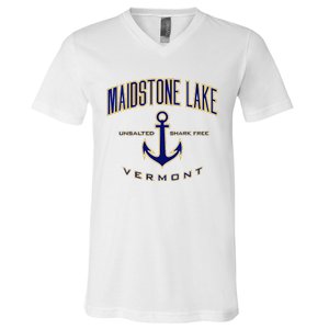 Maidstone Lake Vt V-Neck T-Shirt