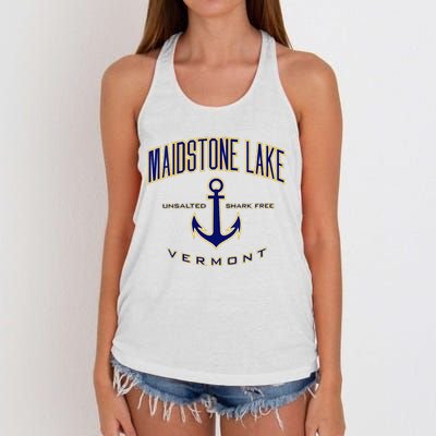 Maidstone Lake Vt Women's Knotted Racerback Tank