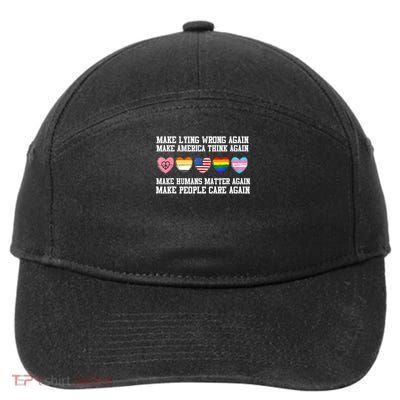 Make Lying Wrong Again Human’s Rights Apparel 7-Panel Snapback Hat