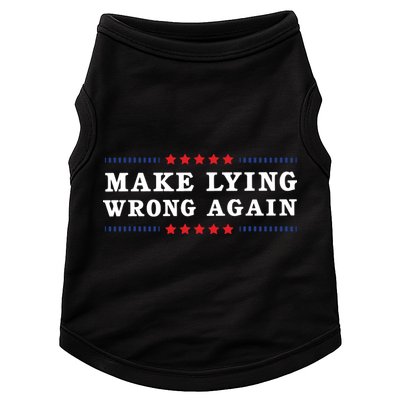 Make Lying Wrong Again Anti Trump Doggie Tank