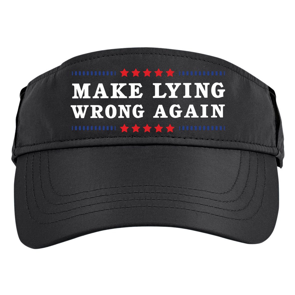 Make Lying Wrong Again Anti Trump Adult Drive Performance Visor