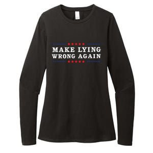 Make Lying Wrong Again Anti Trump Womens CVC Long Sleeve Shirt