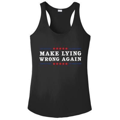 Make Lying Wrong Again Anti Trump Ladies PosiCharge Competitor Racerback Tank