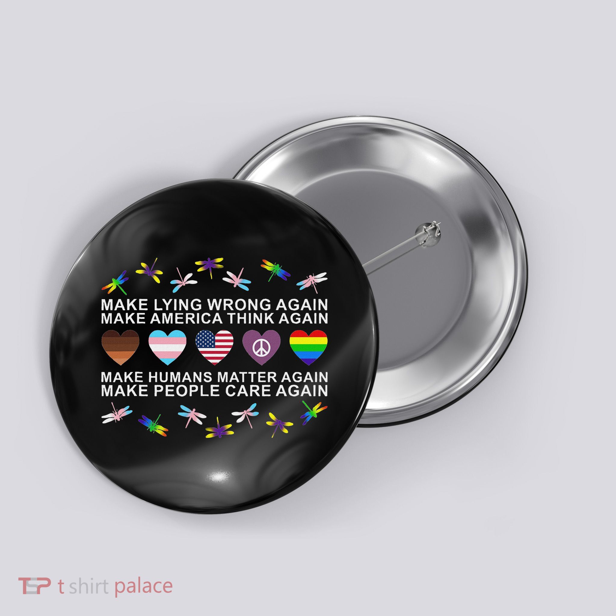 Make Lying Wrong Again Human’S Rights Apparel Button