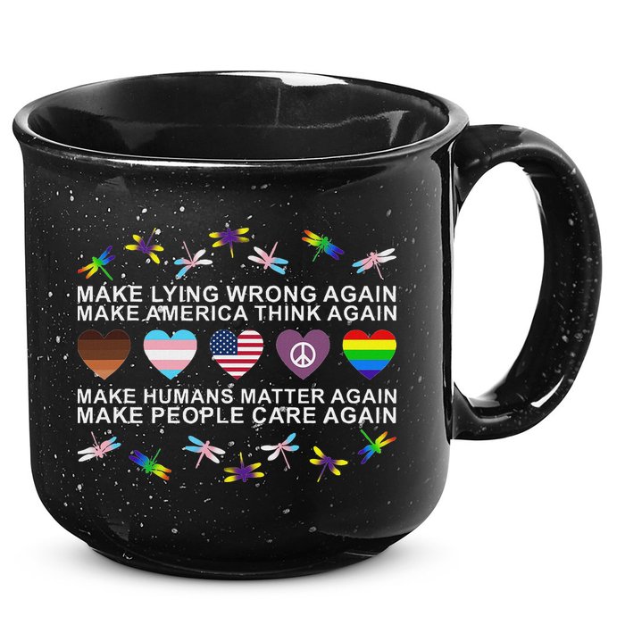 Make Lying Wrong Again Human’S Rights Apparel 15oz Campfire Ceramic Mug