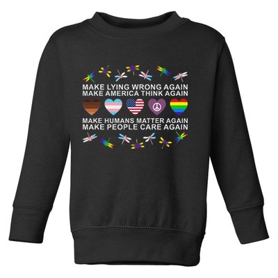 Make Lying Wrong Again Human’S Rights Apparel Toddler Sweatshirt