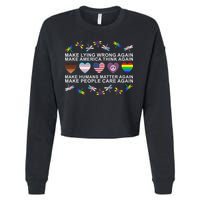 Make Lying Wrong Again Human’S Rights Apparel Cropped Pullover Crew