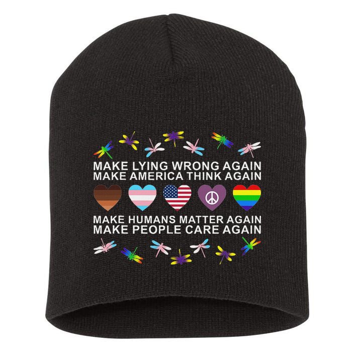 Make Lying Wrong Again Human’S Rights Apparel Short Acrylic Beanie