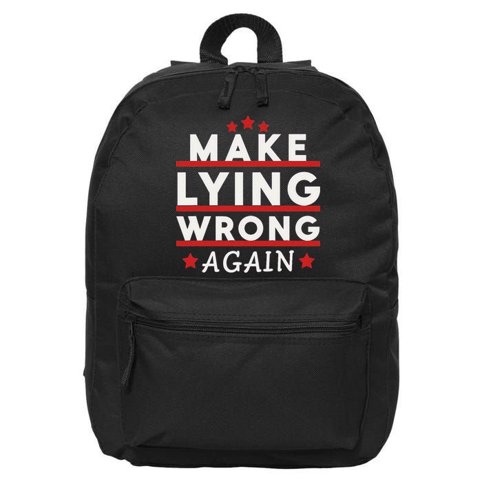Make Lying Wrong Again 16 in Basic Backpack