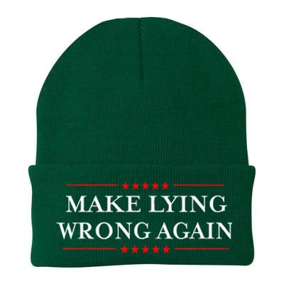 Make Lying Wrong Again Gift Resist Racism Anti Trump Knit Cap Winter Beanie