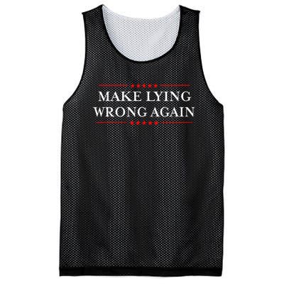 Make Lying Wrong Again Gift Resist Racism Anti Trump Mesh Reversible Basketball Jersey Tank