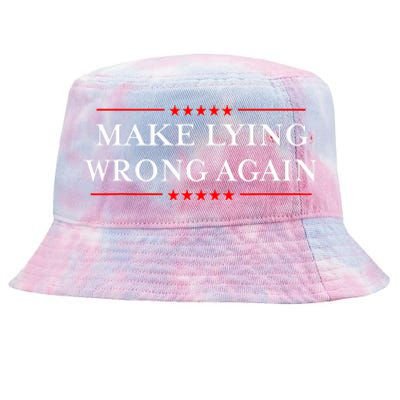 Make Lying Wrong Again Gift Resist Racism Anti Trump Tie-Dyed Bucket Hat