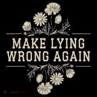 Make Lying Wrong Again Wildflowers Anti Trump Subtle Protest Flatbill Hat