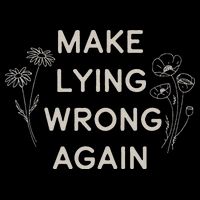 Make Lying Wrong Again Wildflowers Anti Trump Subtle Protest Zip Tote Bag