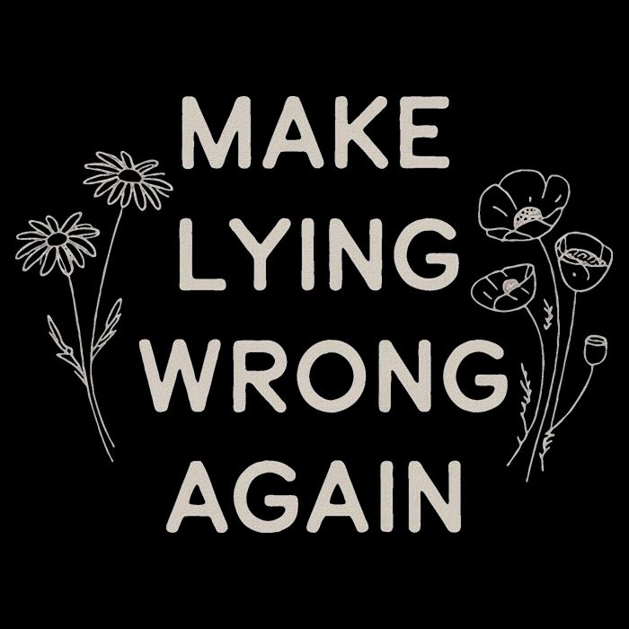 Make Lying Wrong Again Wildflowers Anti Trump Subtle Protest Zip Tote Bag