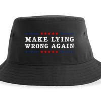 Make Lying Wrong Again Anti Trump Sustainable Bucket Hat