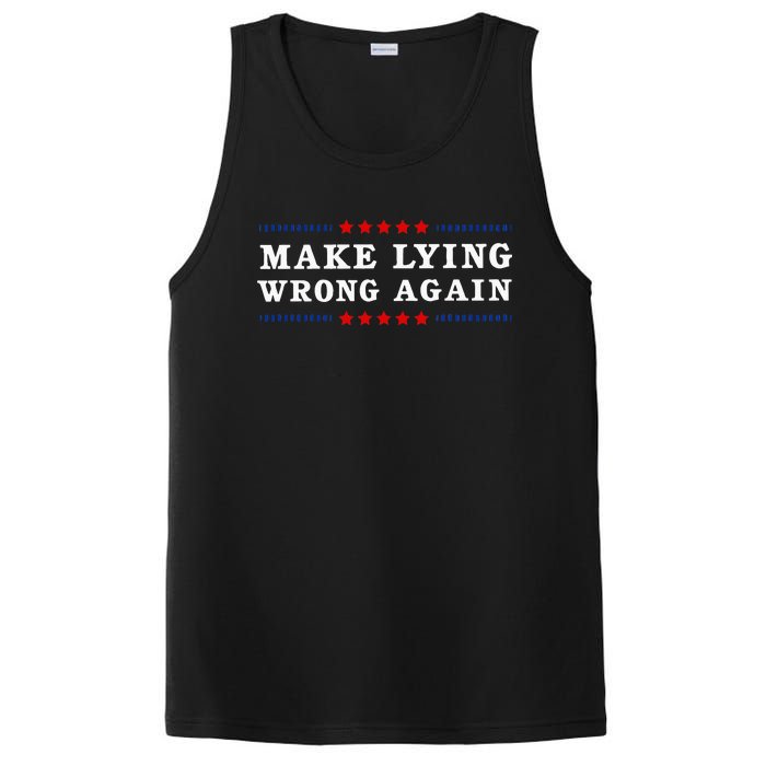 Make Lying Wrong Again Anti Trump PosiCharge Competitor Tank